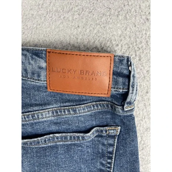 Lucky Brand Bermuda Jean Shorts Womens 31 x 6.5 The Roll Up Dark Wash Mid Rise - Picture 10 of 10